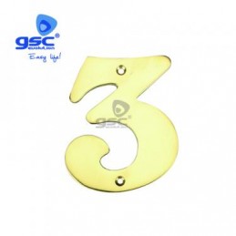 NÚMERO PUERTA 3 ACERO...