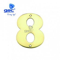 NÚMERO PUERTA 8 ACERO...