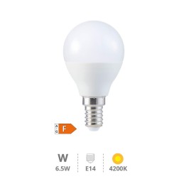 BOMBILLA LED ESFÉRICA 6,5W...