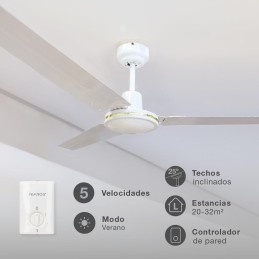 VENTILADOR TECHO SALTOK CON...