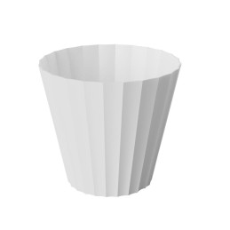 MACETA DORIC Ø260MM BLANCO 8L