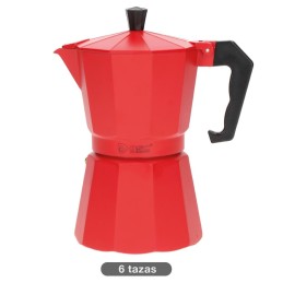 CAFETERA KALOSSI 6 TAZAS ROJO