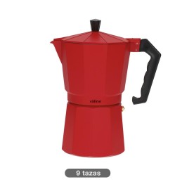 CAFETERA KALOSSI 9 TAZAS ROJO